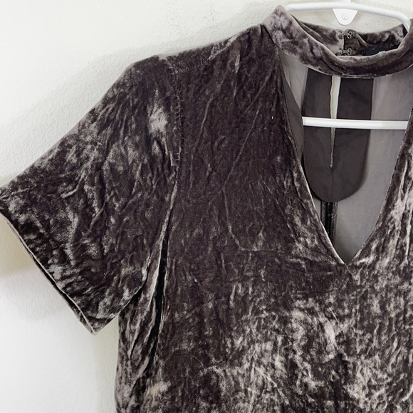 Madewell Velvet Silk Blend Choker Top - Picture 5 of 12